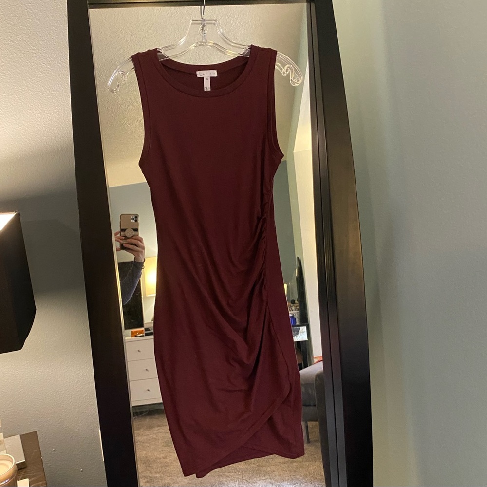 EUC Leith ruched dress